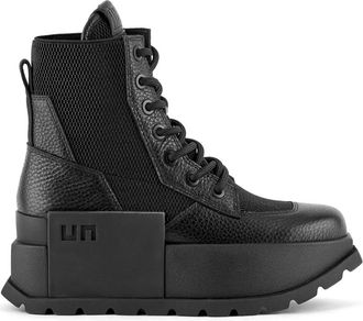 United Nude Roko Trooper - Dames - Veterlaarzen - Zwart - 40 EU - Leer - Schoenen