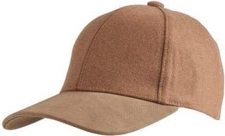 Bruno Magli Wool Blend & Leather Baseball Cap in Camel at Nordstrom Rack, Size Large/x-Large