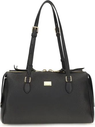 Dolce & Gabbana Black Calf Leather Bos Taurus Womens Handbag
