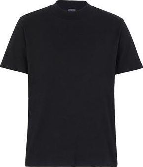 8 by YOOX ORGANIC COTTON MOCK-NECK S/SLEEVE T-SHIRT