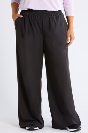 Zella Atlas Wide Leg Pants in Black at Nordstrom, Size 1X