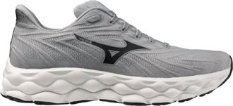 Mizuno Mens Wave Sky 8 Shoes In Grey-Black