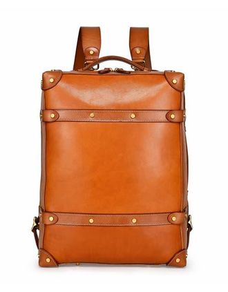 OLD TREND Speedwell Small Leather Trunk Backpack in Caramel at Nordstrom
