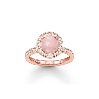 Thomas Sabo Thomas Sabo Solit&auml;rring Light of Luna rosa pink TR1971-417-9-48