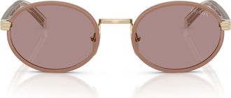 Prada 0pr B56s Oval-Shaped Sunglasses
