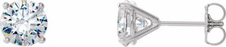Diamond2Deal 1/2ct Lab-Grown Diamond Stud Earrings Clarity VS, Color F-G, 14k Gold