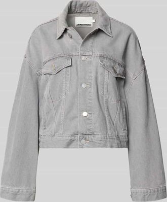 Armedangels Armedangels Oversized Jeansjacke aus Lyocell-Baumwoll-Mix Modell PAASITHE in Mittelgrau, Gr&ouml;&szlig;e XL