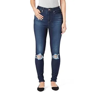 Levi's Signature Gold Jeans Womens Blue Distressed Skinny Leg JZZ1357