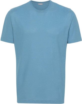Zanone short-sleeve cotton T-shirt - men - Cotton - 54 - Blue