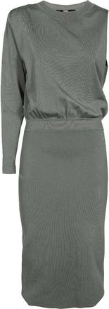 Karl Lagerfeld Viscose blend jurk - Dames - Casual kleedjes - Groen - L - Nylon - Kleedjes