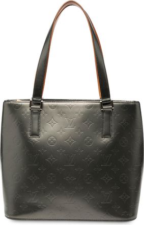 Louis Vuitton Pre-owned Womens Monogram Mat Stockton - Dark Grey Leather - One Size