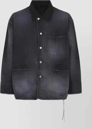 MASTERMIND WORLD utility jacket faded effect chest pockets