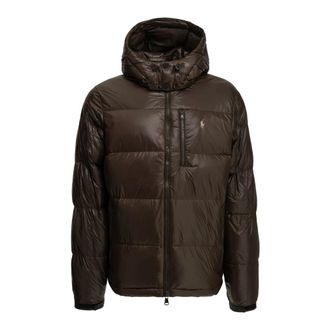 Polo Ralph Lauren Gorham Glossed Donsjack - Heren - Jassen - Bruin - Maat: M Zijde