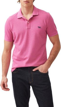 Rodd & Gunn Gunn Piqué Sports Fit Cotton Polo in Flamingo at Nordstrom, Size Xx-Large