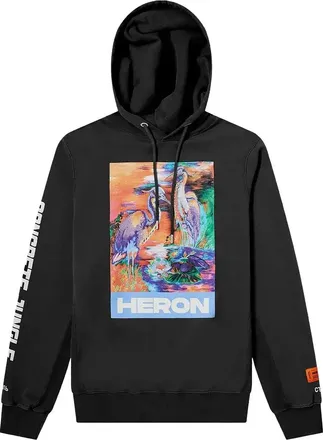 Heron Preston Heron Colors Hoodie Black HMBB007S208960211088