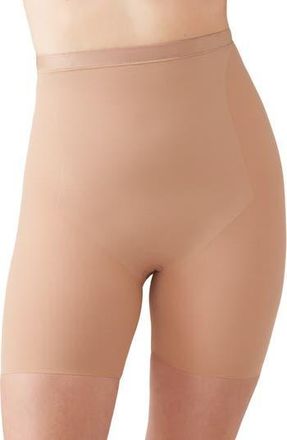 Wacoal Shape Revelation Straight High Waist Thigh Shaping Shorts in Praline at Nordstrom Rack, Size Xx-Large