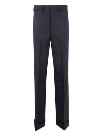 Junya Watanabe Geplooide broek met cuffs - Zwart