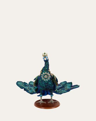 Mark Roberts Jeweled Peacock Collectible Figurine