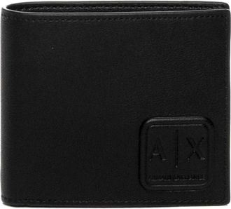 A|X Armani Exchange Portemonnee met muntvak - Heren - Portefeuilles - Zwart - ONE Size - Leer - Accessoires