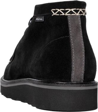 Paul Smith Mens Chukka Boot Black Suede Rubber Sole