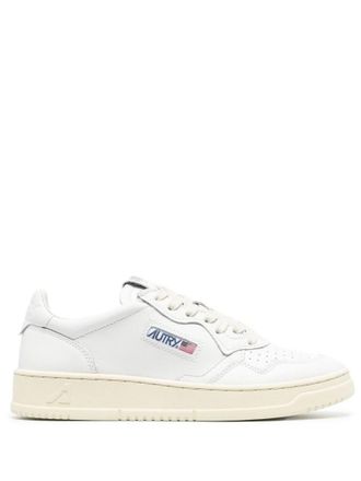 Autry White Leather Logo Sneakers