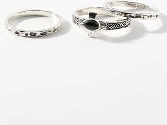 Clocks And Colours Mens Echoes silver rings