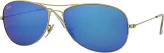 Ray-Ban Cockpit Zonnebrillen - Dames - Zonnebrillen - Geel - ONE Size - Leer - Accessoires