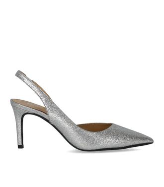 Michael Kors Alina Flex Silber Slingback Pumps