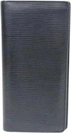 Louis Vuitton Pre-owned Brazza Wallet - Heren - Vintage Accessoires - Blauw - ONE Size - Leer - Vintage