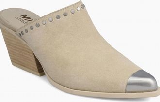 Mia Womens Dixi Heeled Mule In Sand