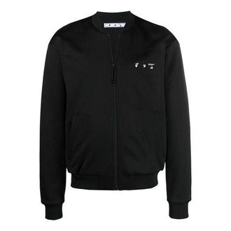 Off-white SS21 Logo Zipper Long Sleeves Jacket Version Black OMBD023S21FAB0011001