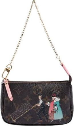 Louis Vuitton Pre-owned Mini Bags, female, Brown, Size: ONE SIZE Pre-owned The Mini Pochette Accessoires