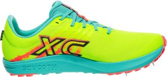 Saucony Mens Kilkenny Xc 10 Spike Shoes In Citron/mutant