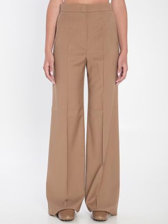 Max Mara Straight-Leg Trousers In Light Wool