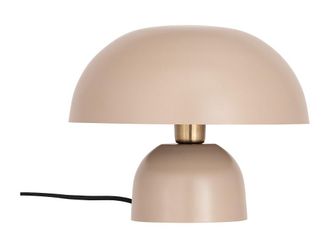 VENTE-UNIQUE.COM L&aacute;mpara de mesa metal beige