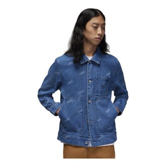 Nike Jordan Air Jordan Flight Heritage Denim Jacket Asia Sizing Stone Blue FN4650-436