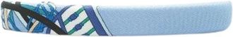 Herm&egrave;s Pre-owned Eclipse Silk Hair Clip GM - Dames - Vintage Accessoires - Blauw - ONE Size - Vintage