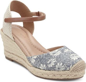 Easy Spirit Makaylie Espadrille Wedge Sandal in Dark Blue at Nordstrom, Size 5.5