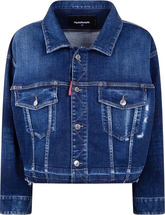 Dsquared2 Denim Jassen - Dames - Spijkerjassen - Blauw - S - Denim - Jassen