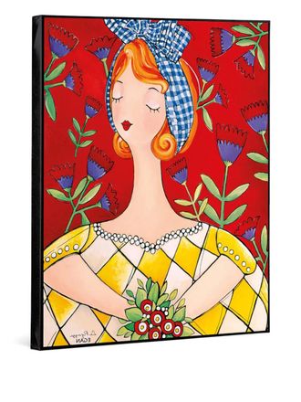 Egan Quadro Le Pupazze La Pina (80cm x 100cm) - Rosso