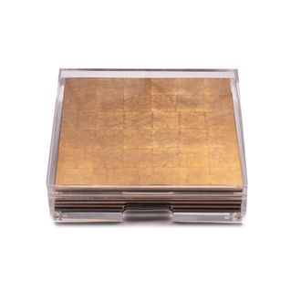 Posh Trading Company Placebox Clear Silver Leaf - Chic Matte Gold | Size: 6 Pack