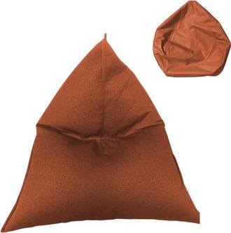 Mobili Rebecca Mobili Rebecca - Rebecca Mobili Funda De Puf Pera Vac&iacute;o Naranja Cremallera Poli&eacute;ster 50x110x130