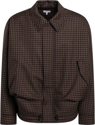 Loewe Drawstring Jacket - Heren - Jassen - Bruin - Maat: M