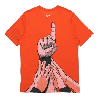 Nike AS Hbl Generic DF GRAPHIC Sports TEE Men Orange CI9080-890