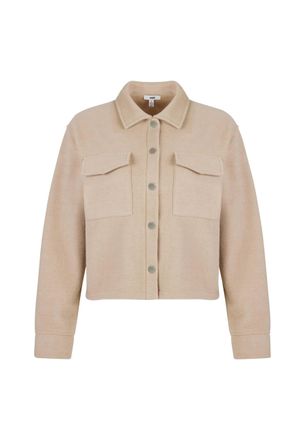 Mavi Kurzjacke MAVI Mavi Jacke Button Sweatshirt, Damen, Gr. XS, beige, Obermaterial: 80% Polyester PES. 20% Viskose CV., Jacken Kurzjacke
