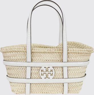 Tory Burch Borsa Ella Tory Burch in rafia intrecciata e pelle