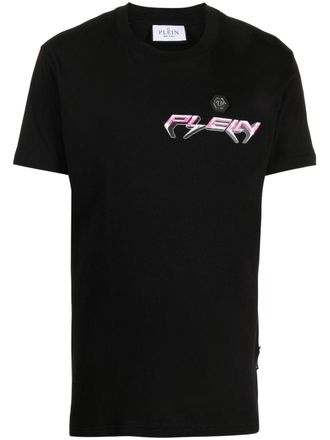 Philipp Plein SS Chrome round-neck T-shirt - Black