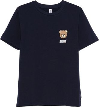 Moschino Bear-print Crew-neck T-shirt