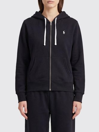 Polo Ralph Lauren Felpa con cappuccio e zip in misto cotone con logo ricamato