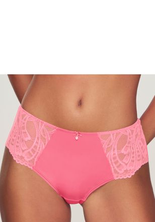 Lascana Panty LASCANA Flora, Damen, Gr. 36/38, pink, Spitze, Obermaterial: 89% Polyamid, 11% Elasthan, Unterhosen Panty, mit feiner, leicht transparenter Spit